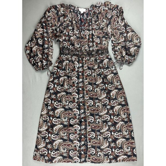 Cleobella Corrine Midi Dress in Avalon Block Print Sz L - Picture 2 of 11